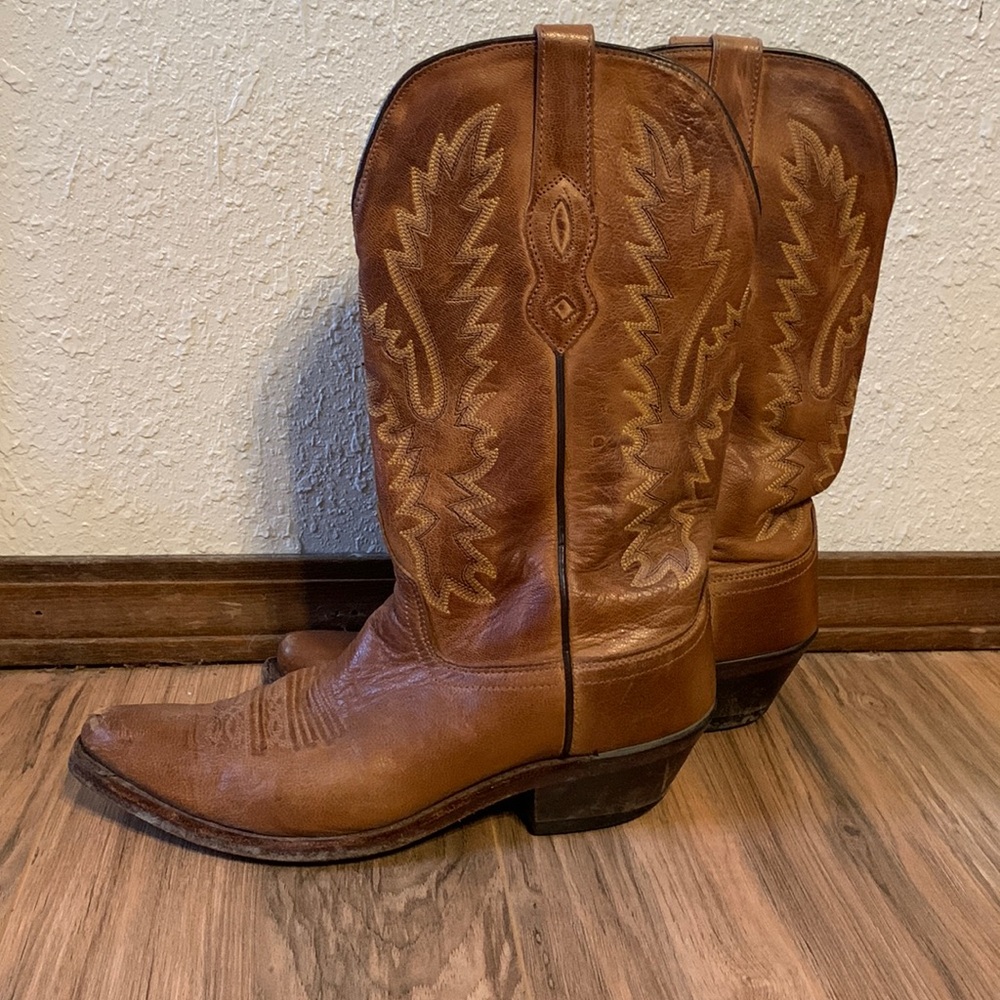 Old West LF 1529 tan western boots. Women, 8.5